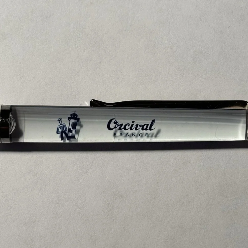 Orcival France Advertising Floaty Pen Clothing Brand Striped Shirts French Navy